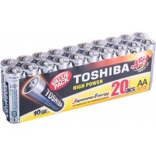 Toshiba High Power AA Alkaline (LR6/1.5 V ) / 20 Pcs